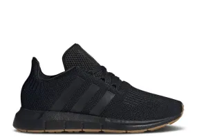 Adidas SWIFT RUN 1.0 BIG KID 'BLACK GUM' sneakers, black