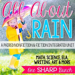 All About Rain Activities - Rain Unit - Water Cycle