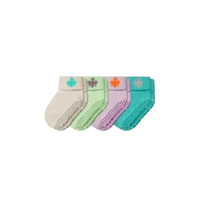 Baby Gripper Socks 4-Pack (6-12 Months)